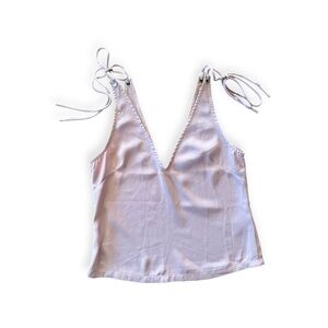 By the way cream top sleeveless cream XS